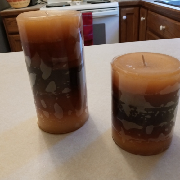 Pier 1 Other - Set of 2 Pier 1 sugared cinnamon candles